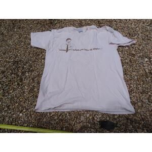 Vintage Y2K Movie Office Space T-Shirt Milton Stapler L 2004 Tan Promo